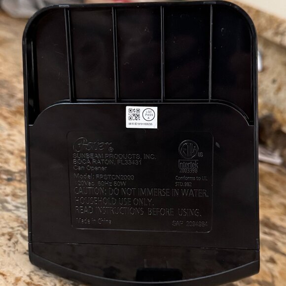 Oster Can Opener Electric Retractable Cord Stainless Steel Open Box New - Picture 4 of 4